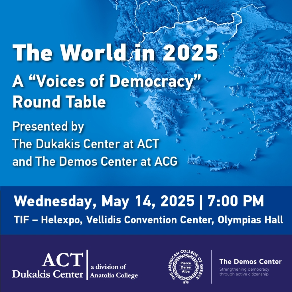 The World in 2025: A “Voices of Democracy” Round Table Scheduled for May 14